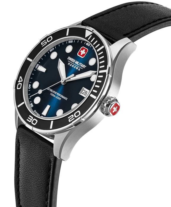 Мужские часы Swiss Military Hanowa Phoenix SMWGH0004001-SET, механизм кварцевый, циферблат синий, браслет  — Изображение 4