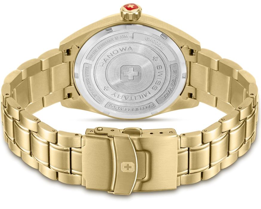 Мужские часы Swiss Military Hanowa Pioneer SMWGH0004110, механизм кварцевый, циферблат черный, браслет нержавеющая сталь — Изображение 3