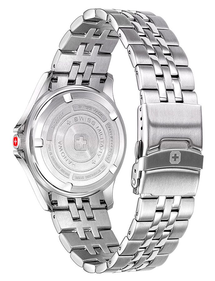 Мужские часы Swiss Military Hanowa Flagship SMWGH0006701, механизм кварцевый, циферблат синий, браслет нержавеющая сталь — Изображение 6