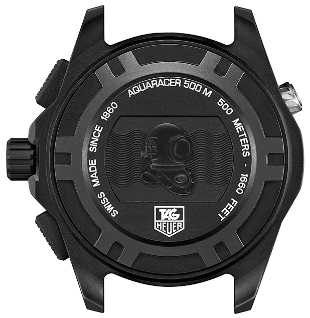 Мужские механический хронограф с автоподзаводом часы TAG Heuer Aquaracer CAJ2180.FT6023 черный каучук — Изображение 2
