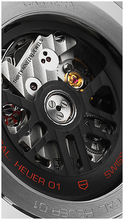 Мужские часы TAG Heuer Carrera CAR201T.FC6406, механизм механический хронограф с автоподзаводом, циферблат синий, браслет кожа + каучук — Изображение 3