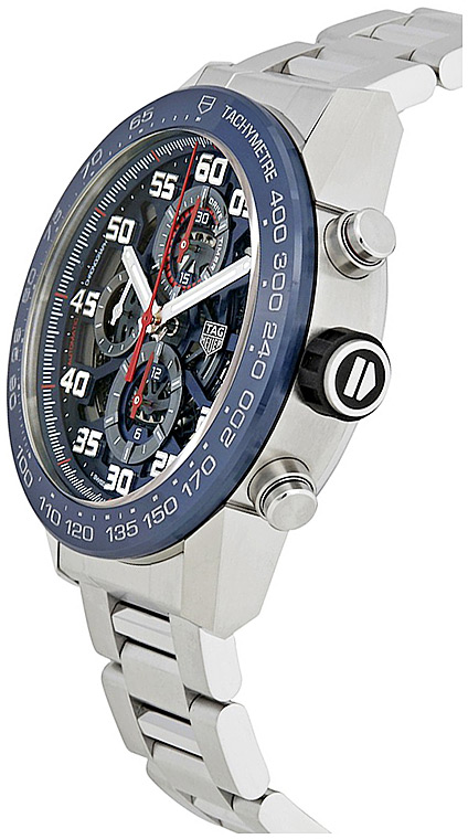 Мужские механический хронограф с автоподзаводом часы TAG Heuer Carrera CAR2A1K.BA0703 синий нержавеющая сталь — Изображение 4