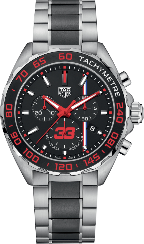 Мужские кварцевый часы TAG Heuer Formula 1 CAZ101U.BA0843 черный нержавеющая сталь, керамика — Изображение 1
