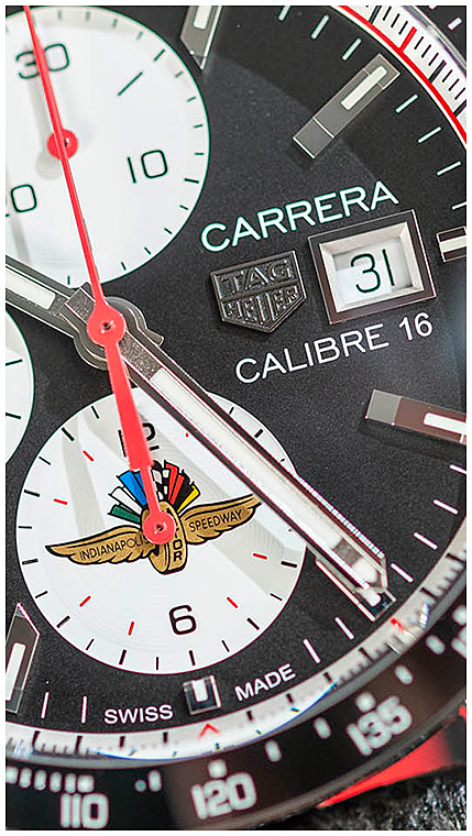 Мужские механический хронограф с автоподзаводом часы TAG Heuer Carrera CV201AS.FC6429 черный кожа — Изображение 6