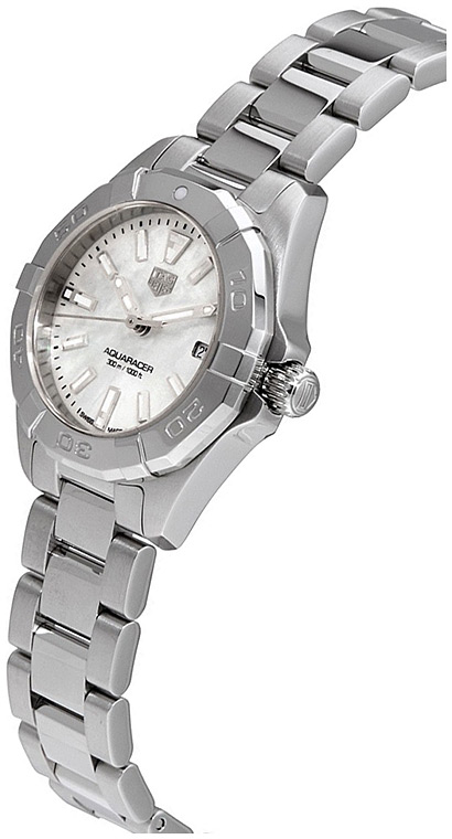 Женские кварцевый часы TAG Heuer Aquaracer WBD1411.BA0741 белый нержавеющая сталь — Изображение 3