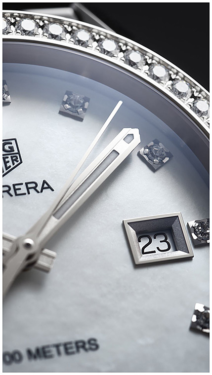 Женские часы TAG Heuer Carrera WBG1315.BA0758, механизм кварцевый, циферблат белый, браслет нержавеющая сталь — Изображение 3