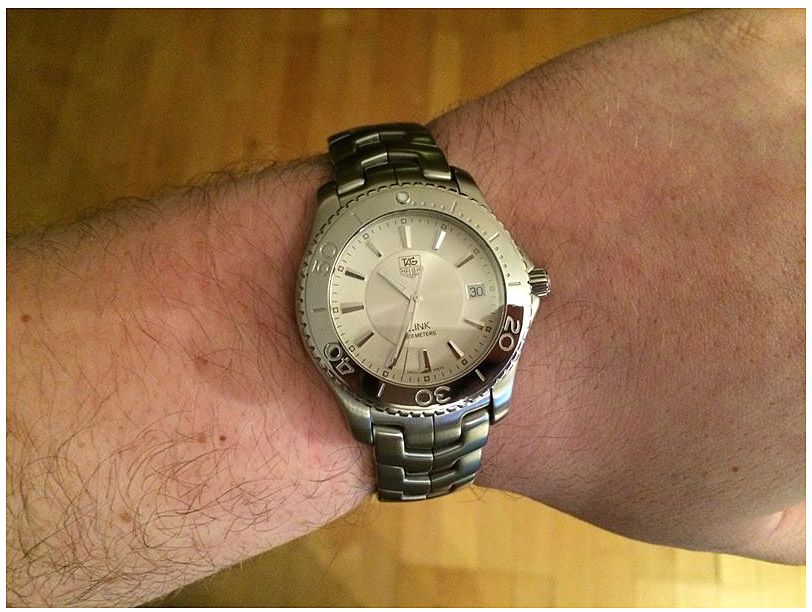 Мужские часы TAG Heuer Link WJ1111.BA0570, механизм кварцевый, циферблат серебристый, браслет нержавеющая сталь — Изображение 5
