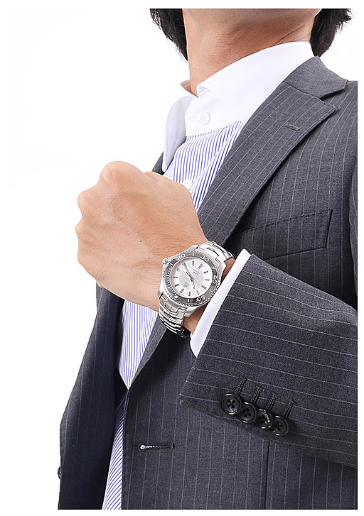 Мужские часы TAG Heuer Link WJ1111.BA0570, механизм кварцевый, циферблат серебристый, браслет нержавеющая сталь — Изображение 6