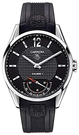 Мужские механический с ручным заводом часы TAG Heuer Carrera WV3010.EB0025 черный каучук — Изображение 1
