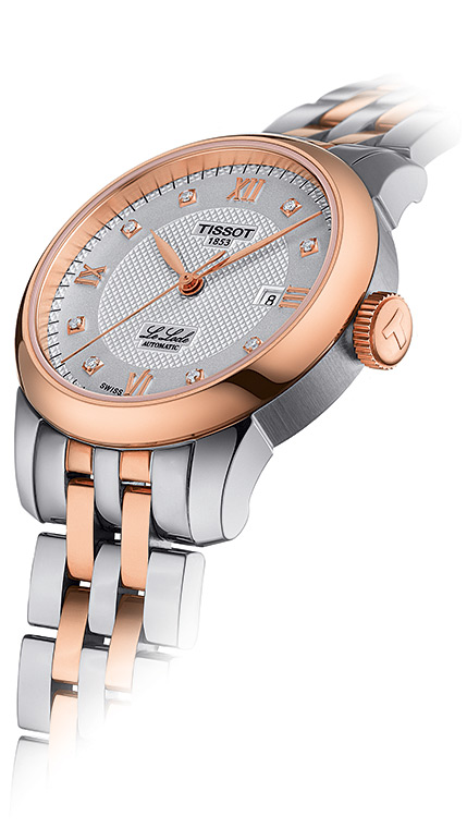 Женские часы Tissot T006 41 T-Classic Le Locle T006.207.22.036.00, механизм механический с автоподзаводом, циферблат серебристый, браслет нержавеющая сталь + pvd — Изображение 3