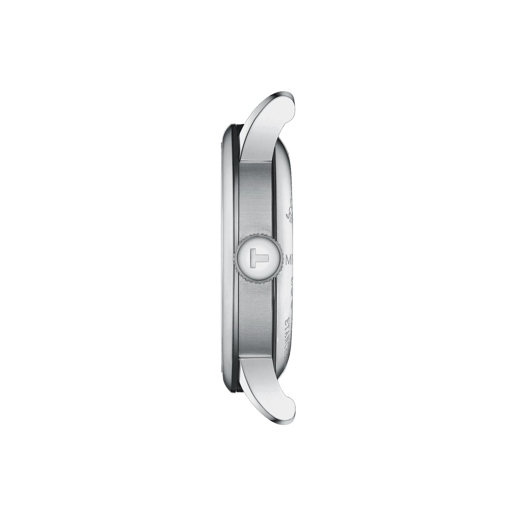 Мужские часы Tissot T006 41 T-Classic Le Locle T006.407.11.043.00, механизм механический с автоподзаводом, циферблат синий, браслет нержавеющая сталь — Изображение 4