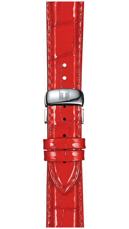 Женские часы Tissot T035 T-Classic Couturier T035.210.16.031.01, механизм кварцевый, циферблат серебристый, браслет кожа — Изображение 3