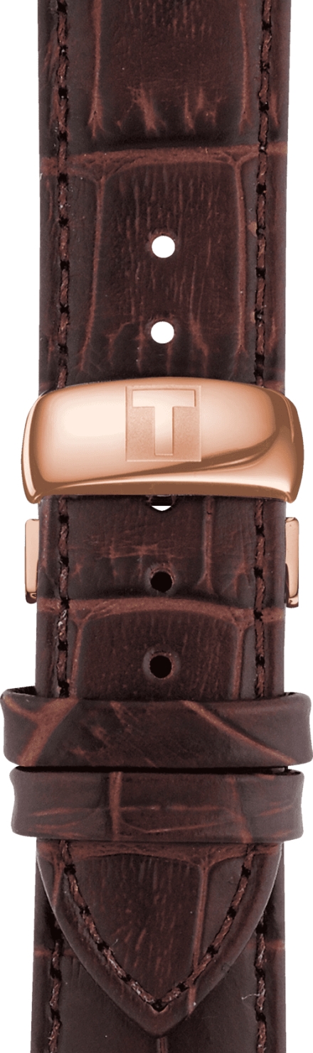 Мужские кварцевый часы Tissot T063 T-Classic Tradition T063.610.36.038.00 серебристый кожа — Изображение 2