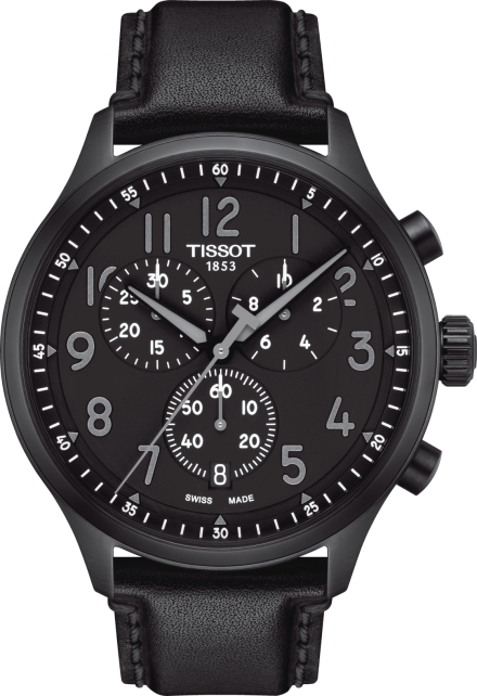 Мужские кварцевый часы Tissot T116 T-Sport Chrono XL T116.617.36.052.00 черный кожа — Изображение 1