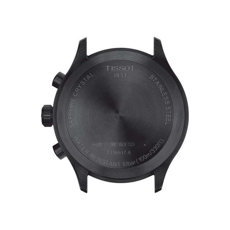 Мужские часы Tissot T116 T-Sport Chrono XL T116.617.36.052.02, механизм кварцевый, циферблат черный, браслет кожа — Изображение 2
