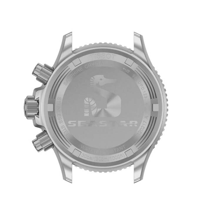 Женские кварцевый часы Tissot T120 T-Sport Seastar 1000 T120.217.17.011.00 серый синтетика — Изображение 4