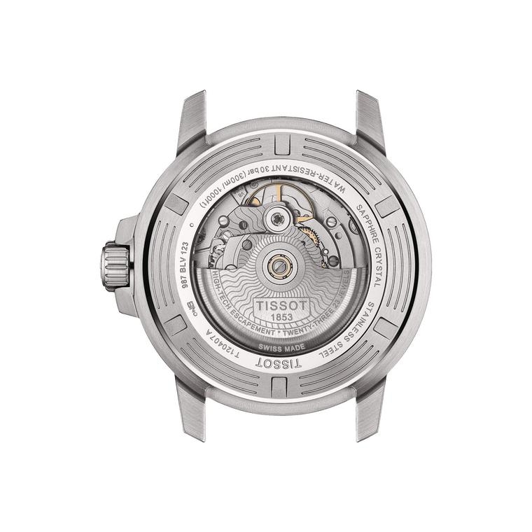 Мужские часы Tissot T066 T-Sport Seastar 1000 T120.407.11.091.01, механизм механический с автоподзаводом, циферблат зеленый, браслет нержавеющая сталь — Изображение 2