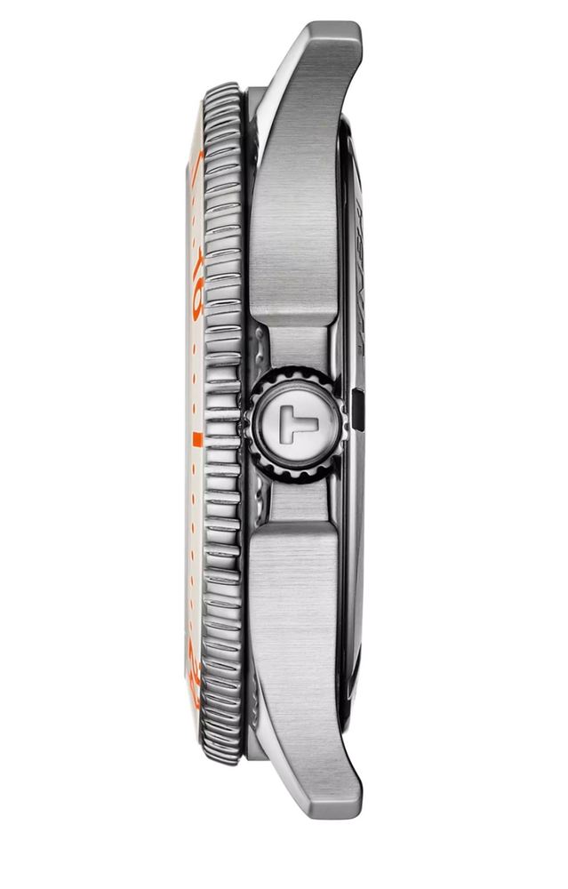 Унисекс часы Tissot T120 T-Sport Seastar 1000   T120.410.17.011.00, механизм кварцевый, циферблат белый, браслет композитный материал — Изображение 5