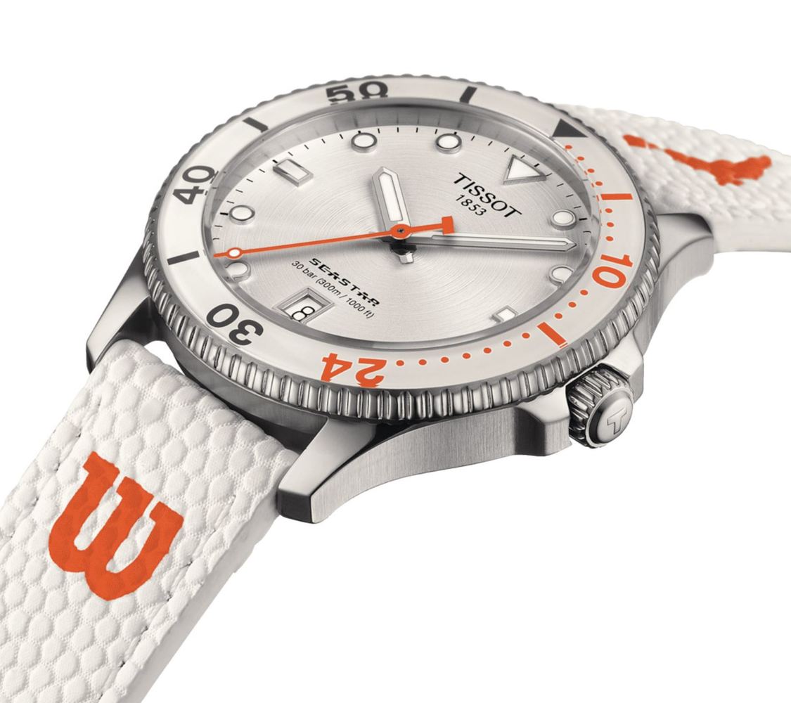 Унисекс часы Tissot T120 T-Sport Seastar 1000   T120.410.17.011.00, механизм кварцевый, циферблат белый, браслет композитный материал — Изображение 8