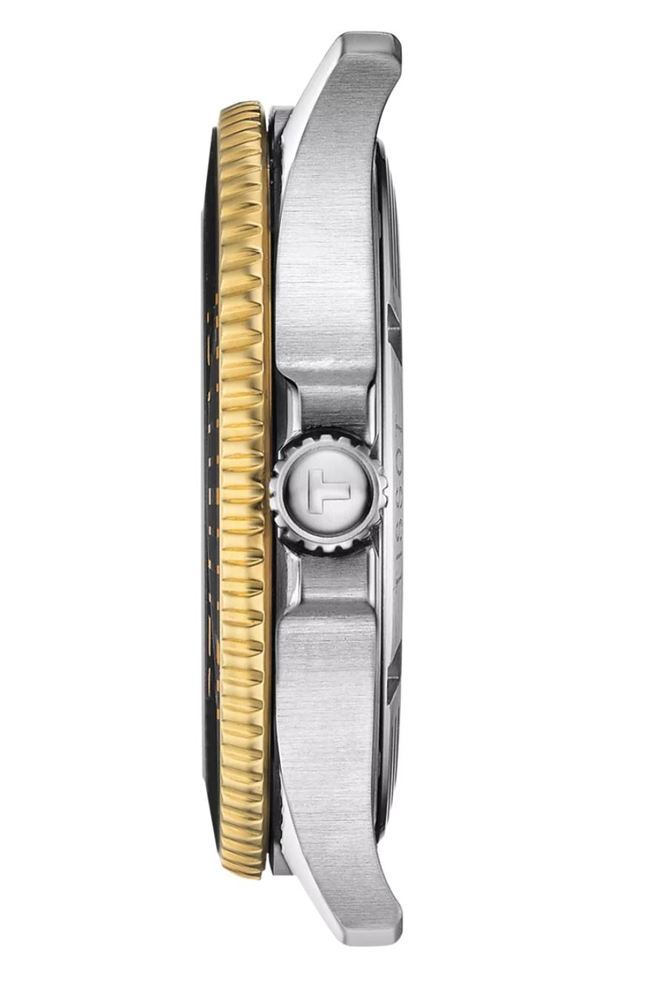 Мужские кварцевый часы Tissot T120 T-Sport Seastar 1000   T120.410.22.051.00 черный нержавеющая сталь + pvd — Изображение 2