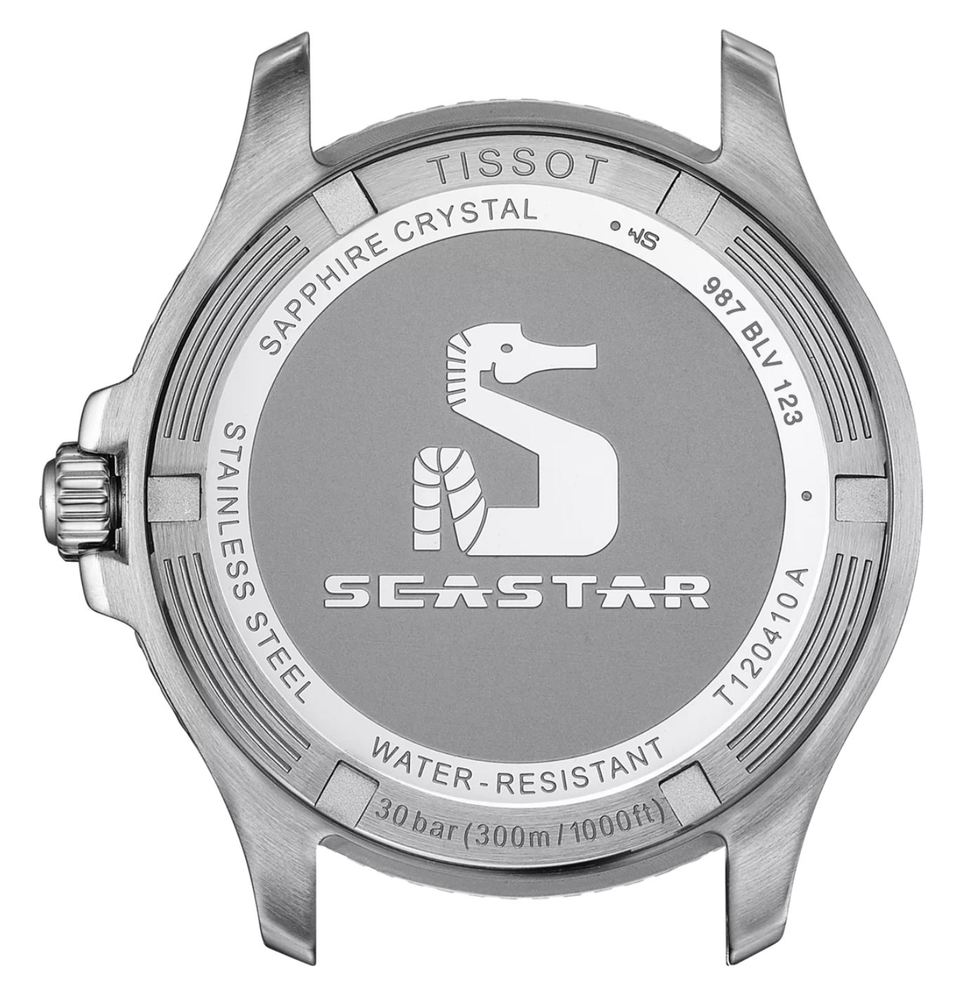 Мужские кварцевый часы Tissot T120 T-Sport Seastar 1000   T120.410.22.051.00 черный нержавеющая сталь + pvd — Изображение 3