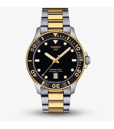 Мужские часы Tissot T120 T-Sport Seastar 1000 T120.410.27.051.00, механизм кварцевый, циферблат черный, браслет каучук — Изображение 6
