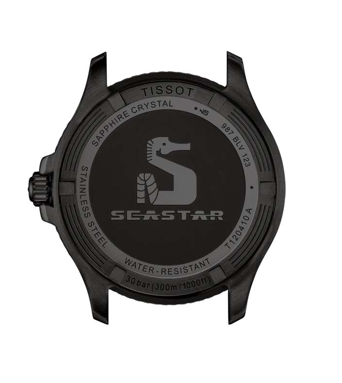 Мужские часы Tissot T120 T-Sport Seastar 1000 T120.410.33.091.00, механизм кварцевый, циферблат зеленый, браслет нержавеющая сталь + pvd — Изображение 3
