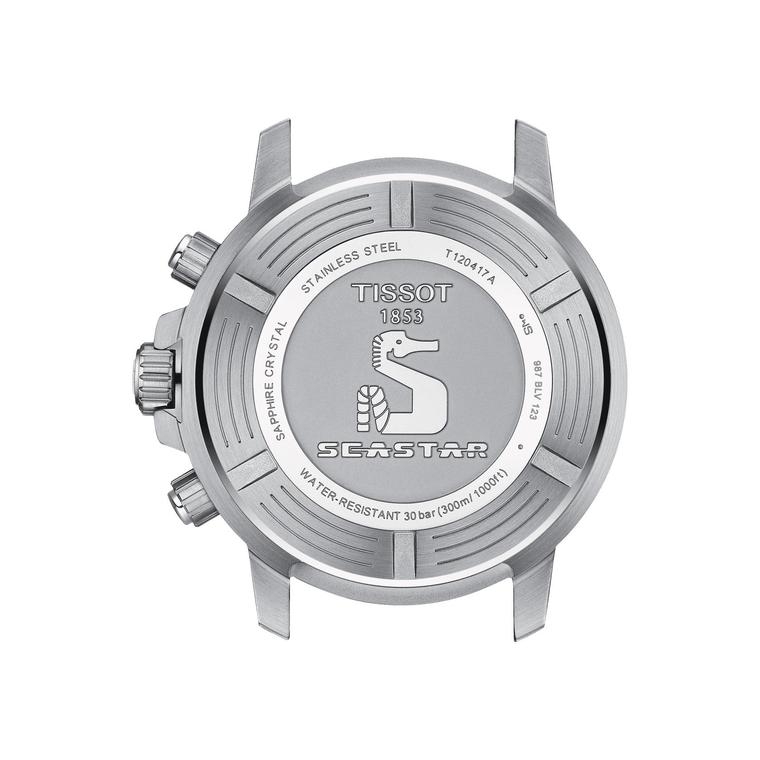 Мужские часы Tissot T066 T-Sport Seastar 1000 T120.417.11.051.01, механизм кварцевый, циферблат черный, браслет нержавеющая сталь — Изображение 2
