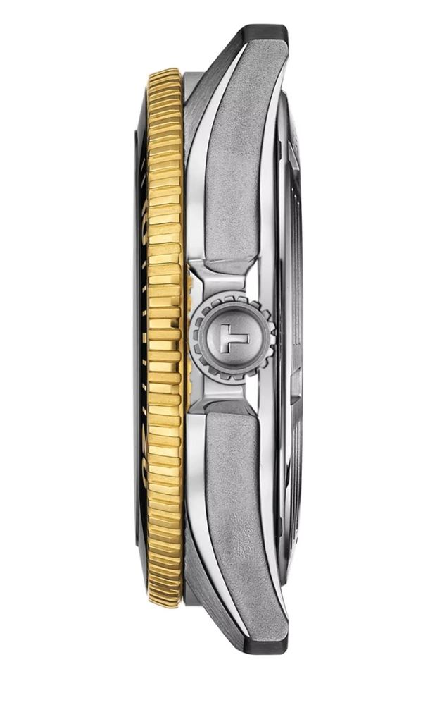Мужские часы Tissot T120 T-Sport Seastar 1000   T120.807.22.051.00, механизм механический с автоподзаводом, циферблат серый, браслет нержавеющая сталь + pvd — Изображение 2