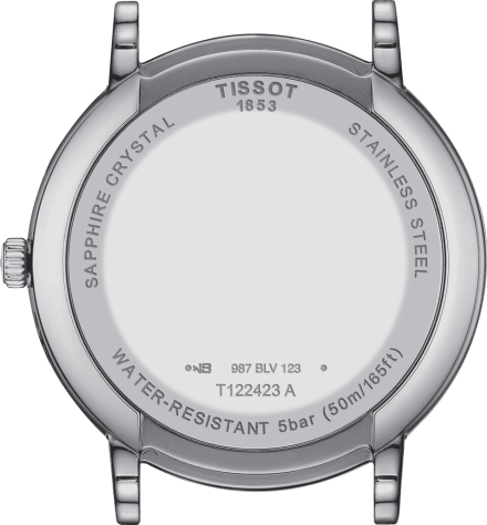 Мужские кварцевый часы Tissot T085 T-Classic Carson T122.423.11.033.00 серый нержавеющая сталь — Изображение 2