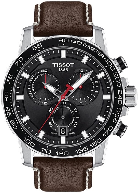Мужские часы Tissot T125 T-Sport Supersport Chrono Quartz T125.617.16.051.01, механизм кварцевый, циферблат , браслет кожа — Изображение 1