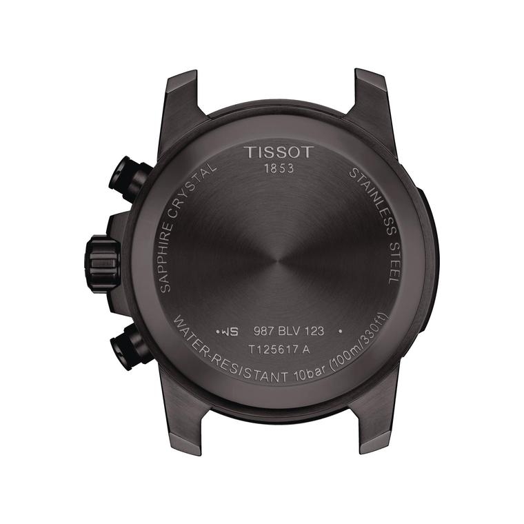 Мужские часы Tissot T125 T-Sport Supersport Chrono Quartz T125.617.33.051.00, механизм кварцевый, циферблат черный, браслет нержавеющая сталь — Изображение 2