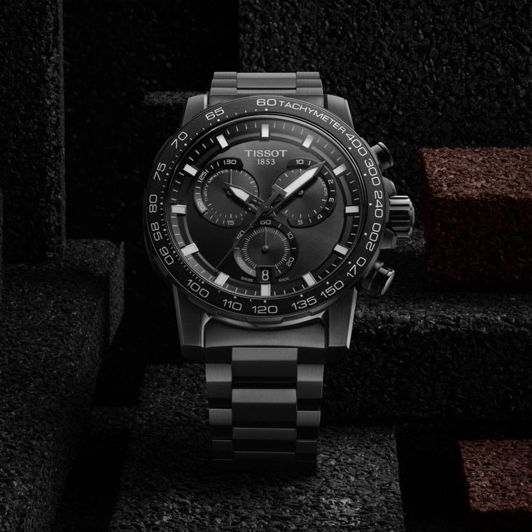 Мужские часы Tissot T125 T-Sport Supersport Chrono Quartz T125.617.33.051.00, механизм кварцевый, циферблат черный, браслет нержавеющая сталь — Изображение 7
