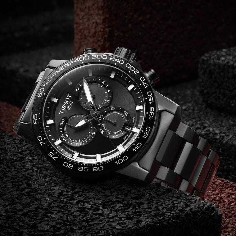 Мужские часы Tissot T125 T-Sport Supersport Chrono Quartz T125.617.33.051.00, механизм кварцевый, циферблат черный, браслет нержавеющая сталь — Изображение 8