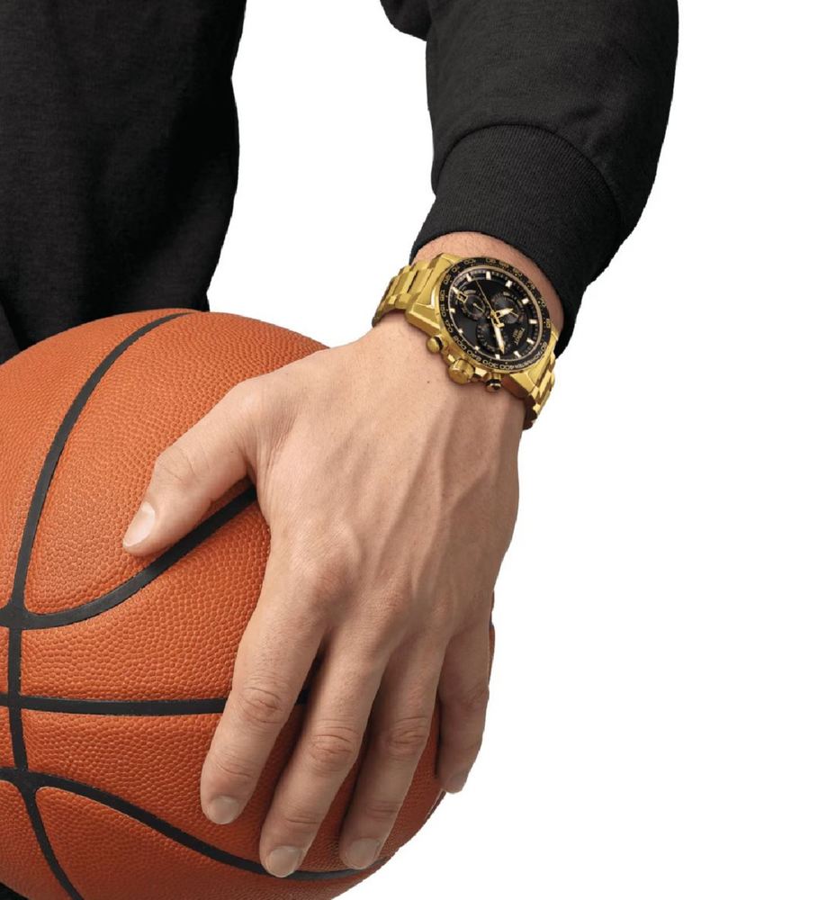 Мужские кварцевый часы Tissot T125 T-Sport Supersport Chrono Quartz T125.617.33.051.01 черный нержавеющая сталь + pvd — Изображение 5