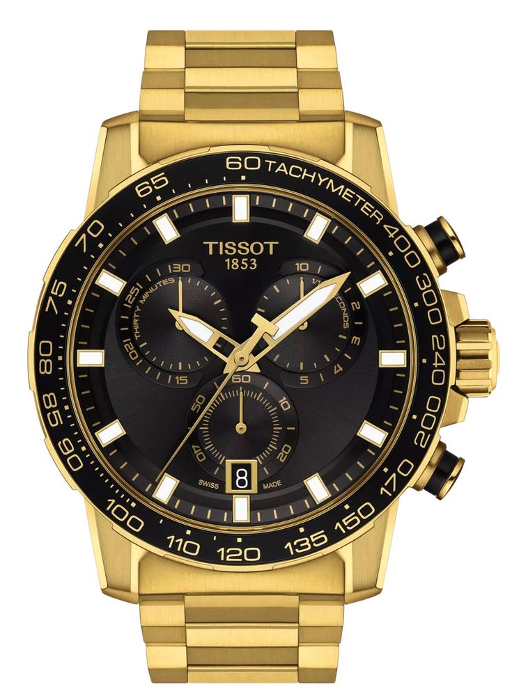 Мужские кварцевый часы Tissot T125 T-Sport Supersport Chrono Quartz T125.617.33.051.01 черный нержавеющая сталь + pvd — Изображение 1