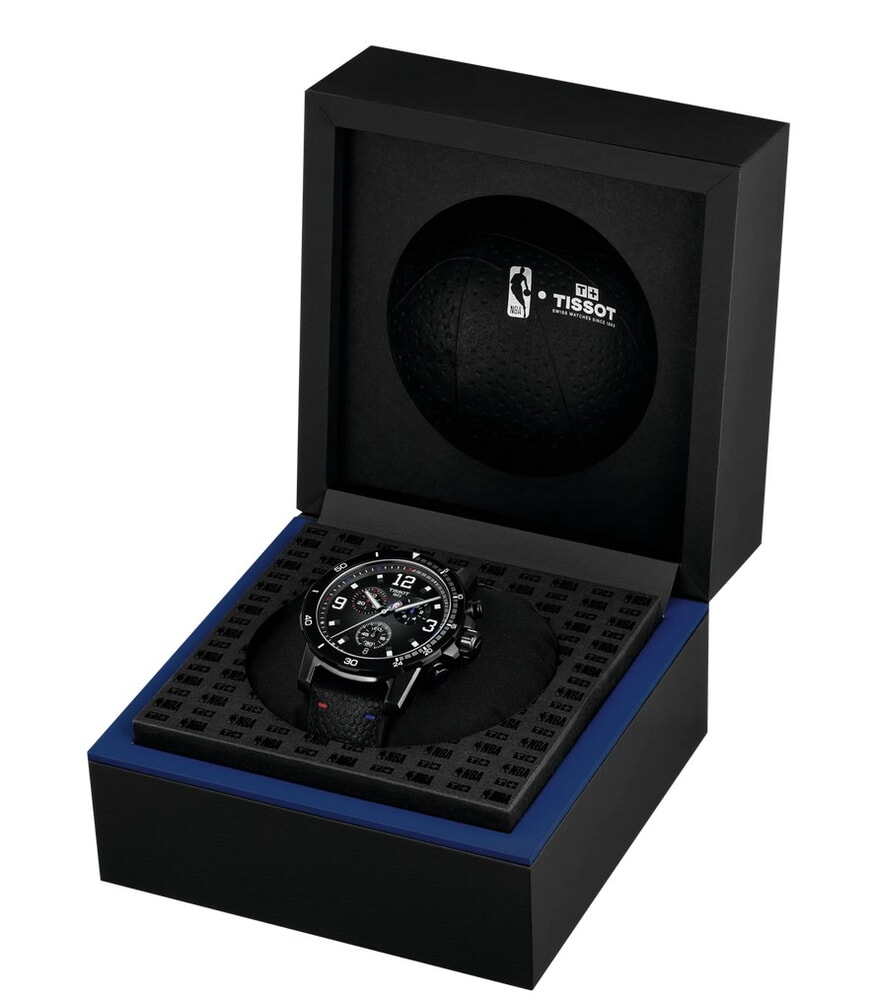 Мужские часы Tissot T125 T-Sport Supersport Chrono Quartz T125.617.37.067.00, механизм кварцевый, циферблат черный, браслет кожа — Изображение 8