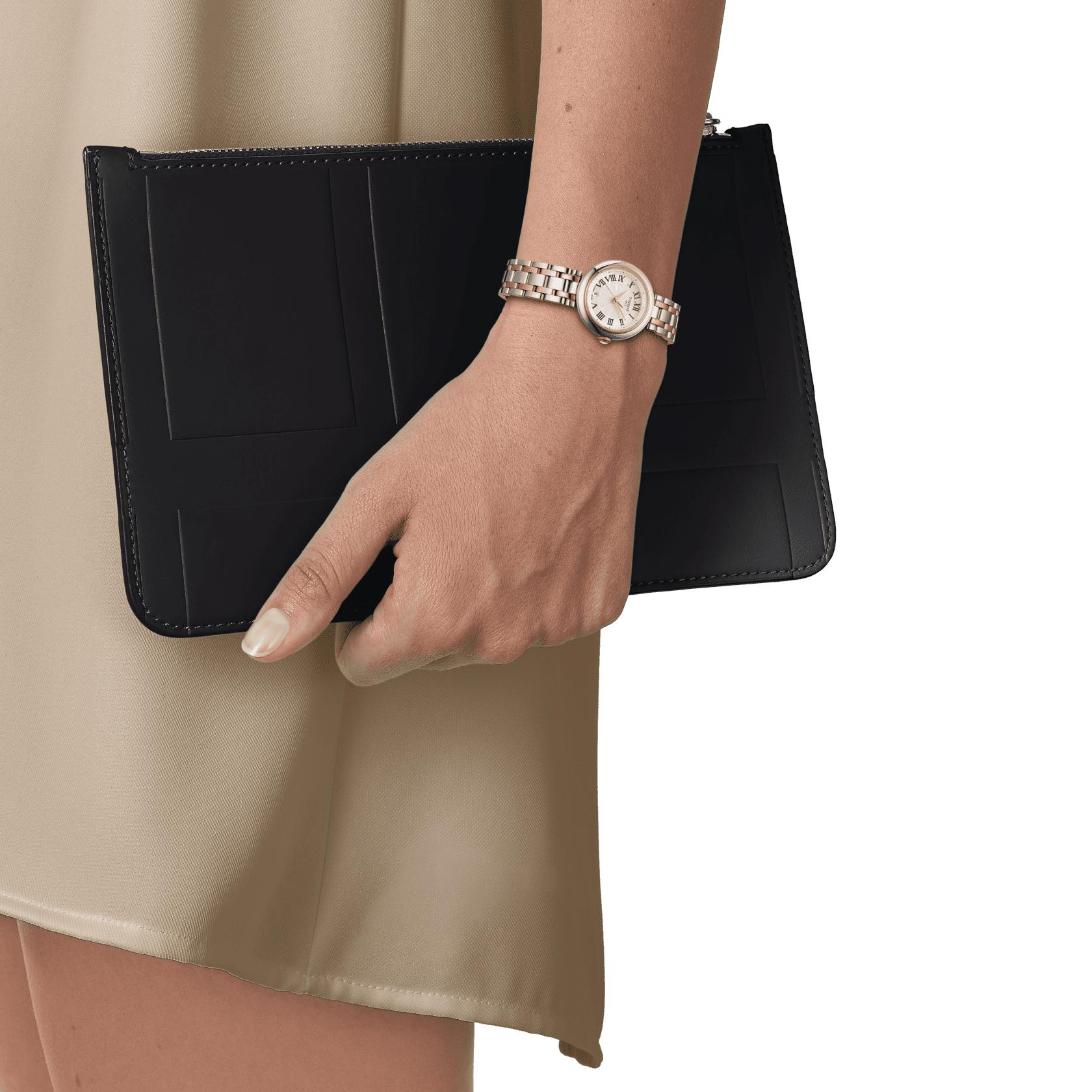 Женские кварцевый часы Tissot T126 T-Lady Bellissima T126.010.22.013.01 белый нержавеющая сталь — Изображение 2