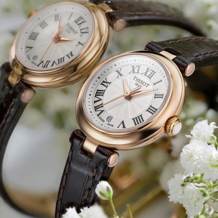 Женские часы Tissot T126 T-Lady Bellissima T126.010.36.013.00, механизм кварцевый, циферблат белый, браслет кожа — Изображение 6