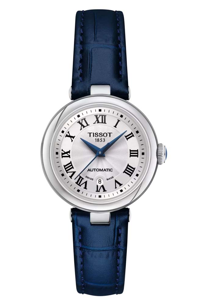 Женские механический с автоподзаводом часы Tissot T126 T-Lady Bellissima T126.207.16.013.00 белый кожа — Изображение 1