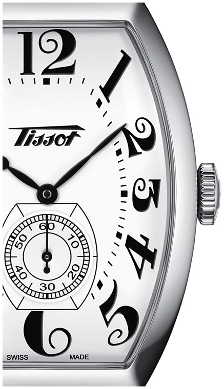 Мужские механический с ручным заводом часы Tissot T128 Heritage Porto T128.505.16.012.00 белый кожа — Изображение 2