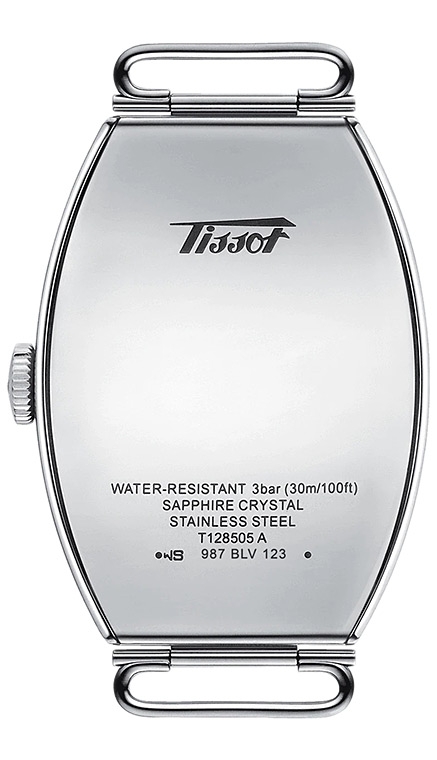 Мужские механический с ручным заводом часы Tissot T128 Heritage Porto T128.505.16.012.00 белый кожа — Изображение 4