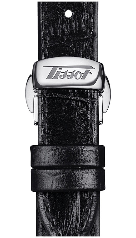 Мужские механический с ручным заводом часы Tissot T128 Heritage Porto T128.505.16.012.00 белый кожа — Изображение 5