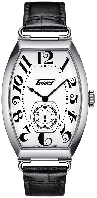 Мужские механический с ручным заводом часы Tissot T128 Heritage Porto T128.505.16.012.00 белый кожа — Изображение 1