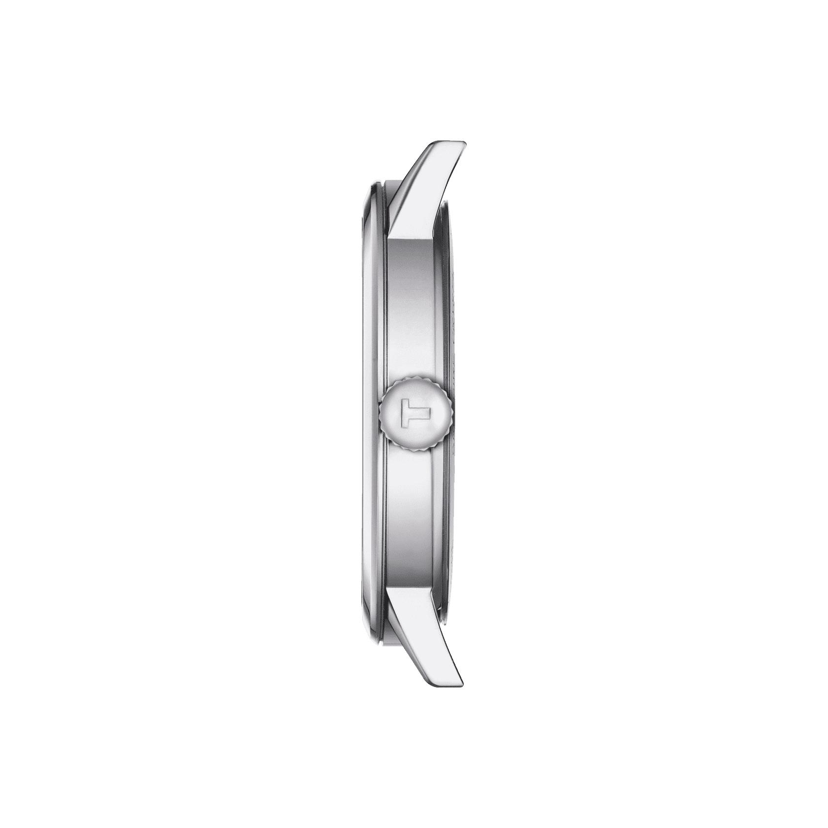 Мужские кварцевый часы Tissot T033 T-Classic Classic Dream T129.410.11.013.00 белый нержавеющая сталь — Изображение 3
