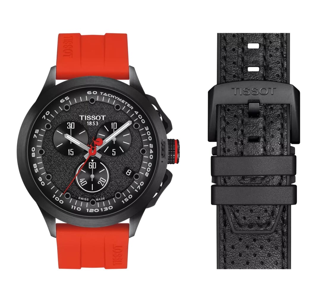 Мужские кварцевый часы Tissot T135 T-Race Cycling Vuelta 2023 T135.417.37.051.04 красный силикон — Изображение 2
