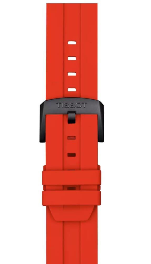 Мужские кварцевый часы Tissot T135 T-Race Cycling Vuelta 2023 T135.417.37.051.04 красный силикон — Изображение 5