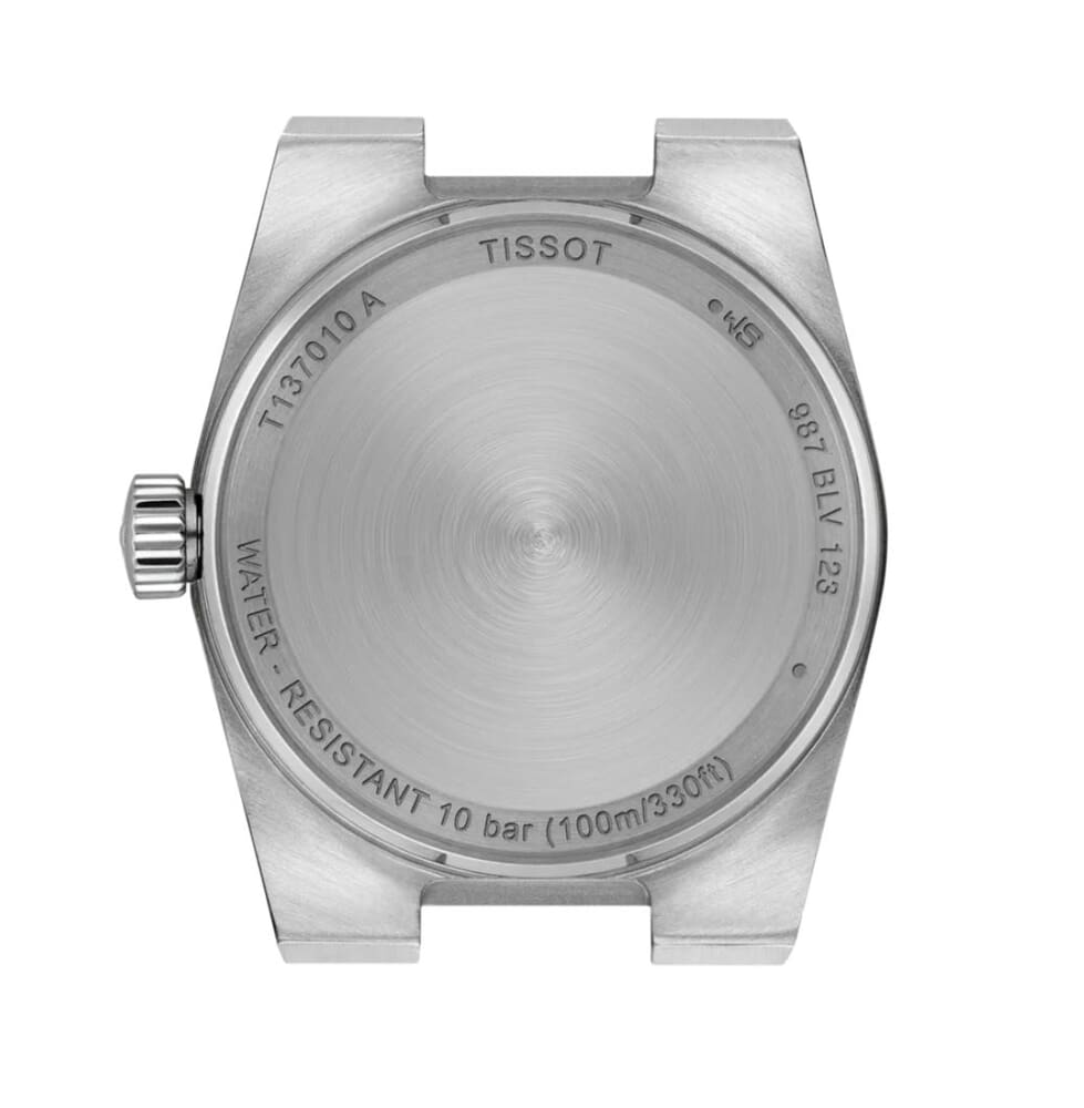 Женские часы Tissot T137 T-Classic PRX T137.010.11.056.00, механизм кварцевый, циферблат черный, браслет нержавеющая сталь — Изображение 3