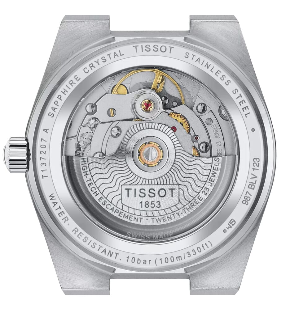 Женские механический с автоподзаводом часы Tissot T137 T-Classic PRX T137.207.11.091.01 зеленый нержавеющая сталь — Изображение 3