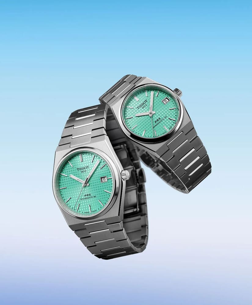 Женские механический с автоподзаводом часы Tissot T137 T-Classic PRX T137.207.11.091.01 зеленый нержавеющая сталь — Изображение 6